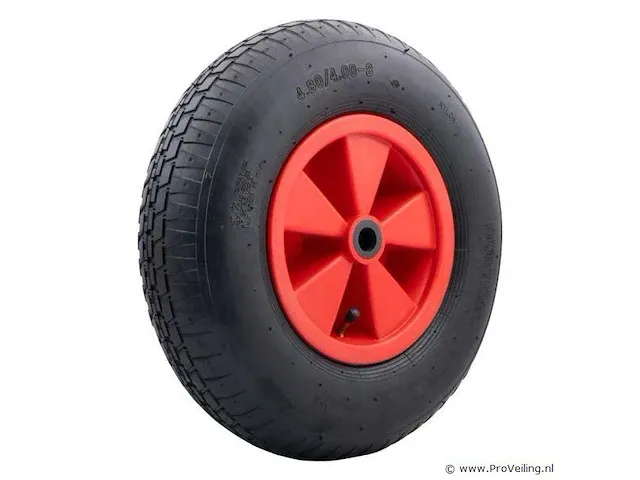 Kruiwagen/skelterwiel, 4.00-8, asgat 20 mm. - afbeelding 1 van  3