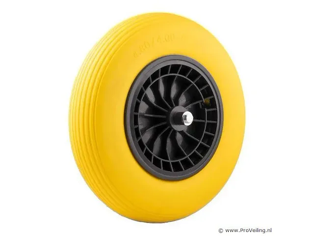 Kruiwagenwiel 4.00 x 8 pu anti-lek - afbeelding 1 van  4