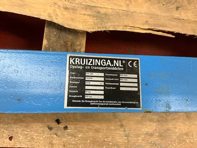 Kruizinga 2018 mk 240 kantelinrichting voor vuilnisbakken - afbeelding 7 van  7
