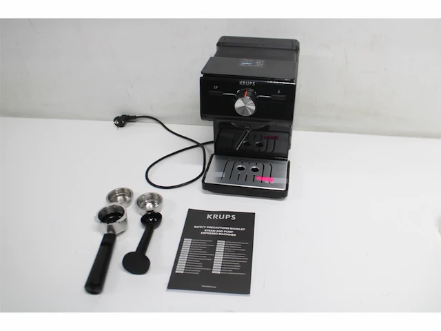Krups authentic xp381810 compacte semi-automatische espressomachinezwart - afbeelding 5 van  5