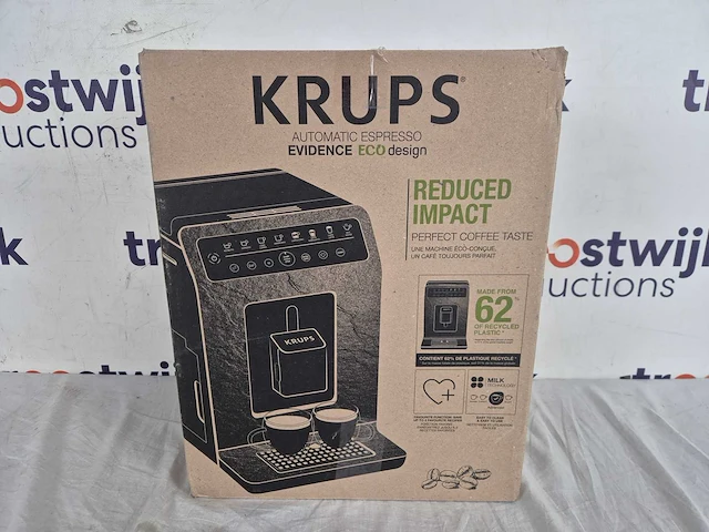 Krups evidence eco-design ea897b - volautomatische espressomachine - zwart - afbeelding 2 van  2