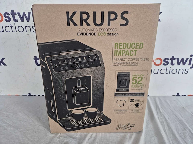 Krups evidence eco-design ea897b - volautomatische espressomachine - zwart - afbeelding 2 van  2