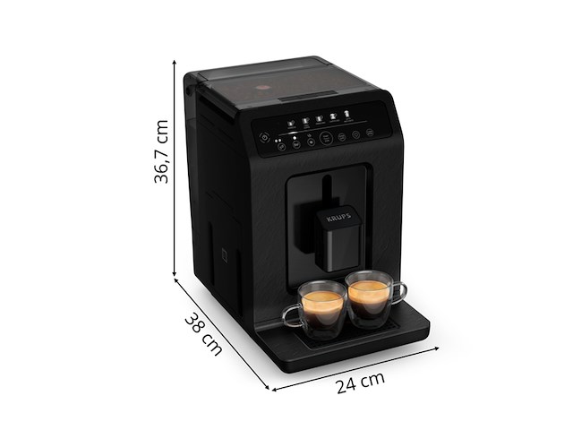 Krups evidence eco ea8968 volautomatische espressomachine zwart - afbeelding 2 van  4
