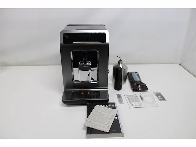 Krups evidence plus ea894t volautomatische espressomachine titanium - afbeelding 5 van  5