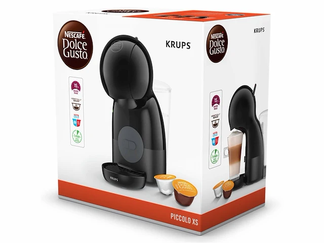 Krups kp1a3b10 nescafe capsule koffiezetapparaat dolce gusto piccolo xs zwart - afbeelding 4 van  6