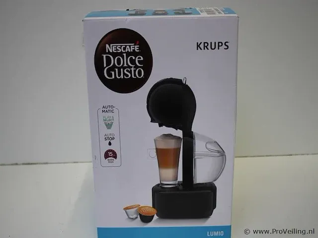 Krups lumio kp130810 black dolce gusto koffiemachine - afbeelding 1 van  4
