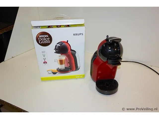Krups mini me kp120h10 red/bk dolce gusto koffiemachine - afbeelding 1 van  4