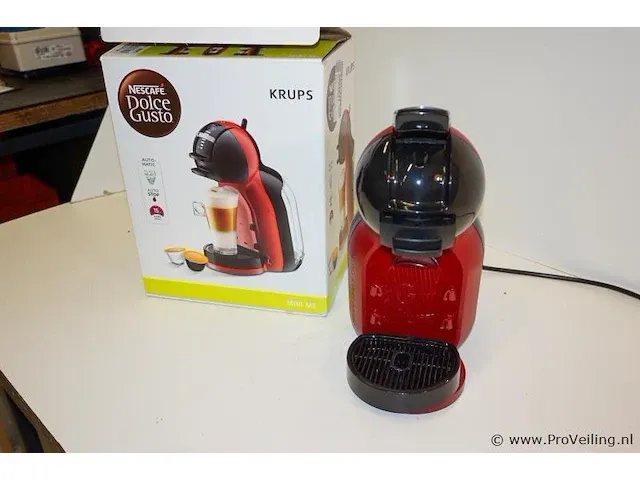 Krups mini me kp120h10 red/bk dolce gusto koffiemachine - afbeelding 2 van  4