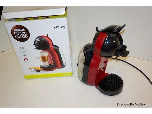 Krups mini me kp120h10 red/bk dolce gusto koffiemachine - afbeelding 3 van  4