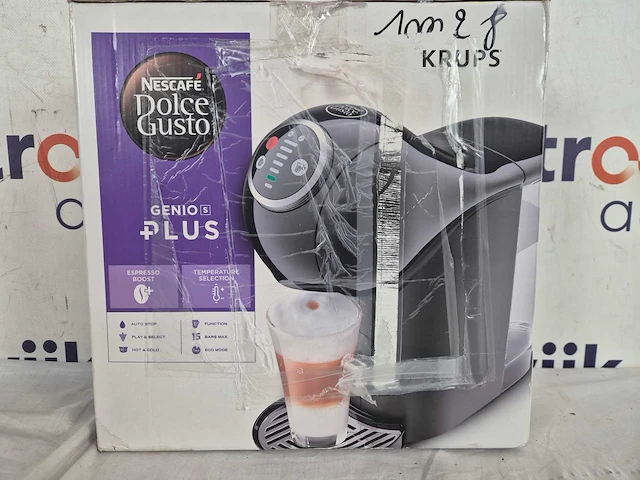 Krups nescafé dolce gusto genio s plus kp3408 - koffiecupmachine - zwart - 15 bar druk - compact - afbeelding 2 van  2