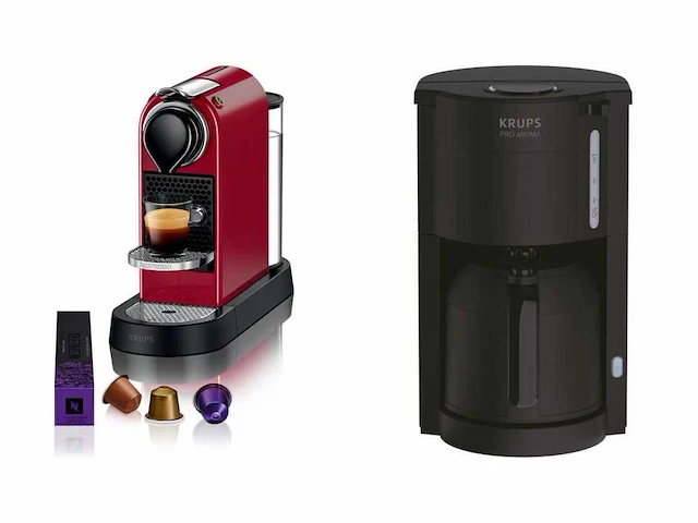 Krups nespresso citiz xn7415 | krups pro aroma km3038 - koffiezetapparaat - afbeelding 1 van  2