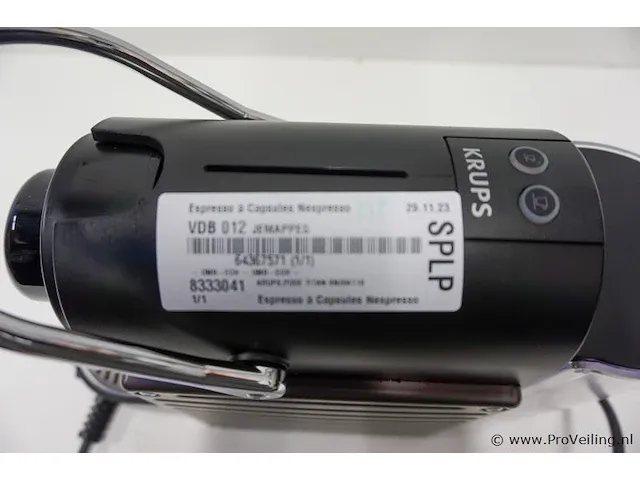 Krups pixie titan xn304t10 nespressomachine - afbeelding 3 van  3