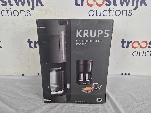 Krups pro aroma f30908 - filter koffiezetapparaat - 1.25l - warmhoudfunctie - instelbare aroma - zwart - afbeelding 2 van  2