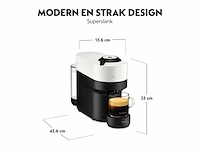 Krups xn9211 vertuo pop coconut capsule koffiezetapparaat wit - afbeelding 3 van  5