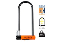 Kryptonite beugelslot evolution high 29,2 cm staal zwart/oranje - afbeelding 2 van  4