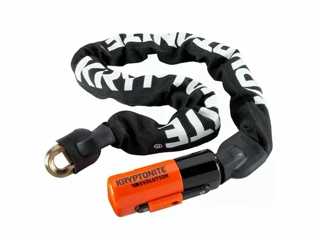 Kryptonite evolution 1012-ketting met gentegreerd slot art-3 120 cm staal zwart - afbeelding 1 van  1