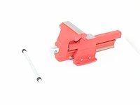 Ks tools parallelbankschroef zonder draaischijf, beklengte 120 mm, met buisklembek - afbeelding 1 van  2