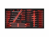 Ks tools schroevendraaierset in schuimrubberen inzet, 33 stuks - afbeelding 1 van  4