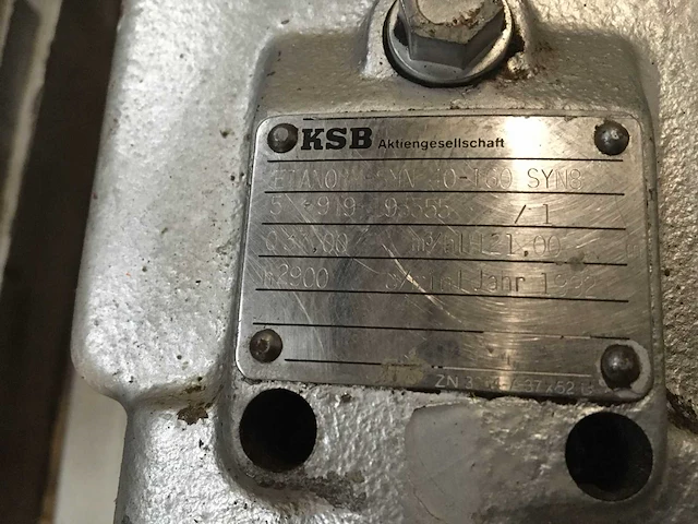 Ksb droog geïnstalleerde pomp - afbeelding 7 van  8