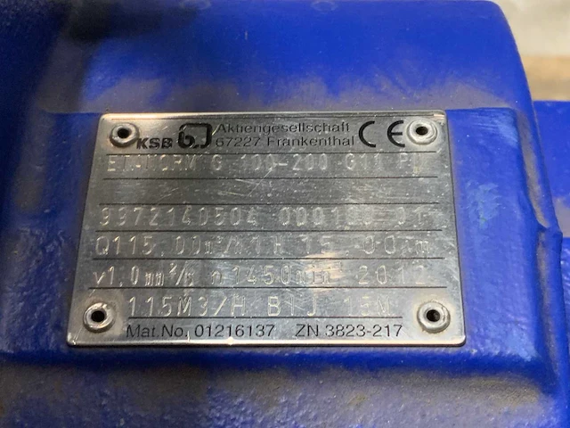 Ksb etanorm g 100-200 g11-p1 waterpomp met frequentieregelaar - afbeelding 4 van  4