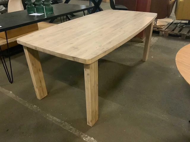 Kth ice grey acacia eetkamertafel - afbeelding 1 van  4