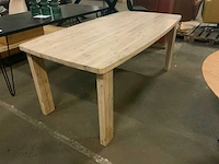 Kth ice grey acacia eetkamertafel - afbeelding 1 van  4