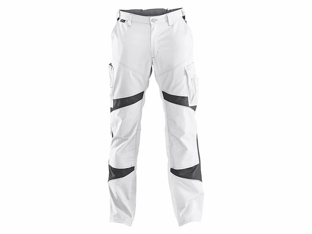 Kübler activiq werkbroek wit, maat 102, van gemengd weefsel, met kniebeschermzakken volgens en 14404 - afbeelding 1 van  1