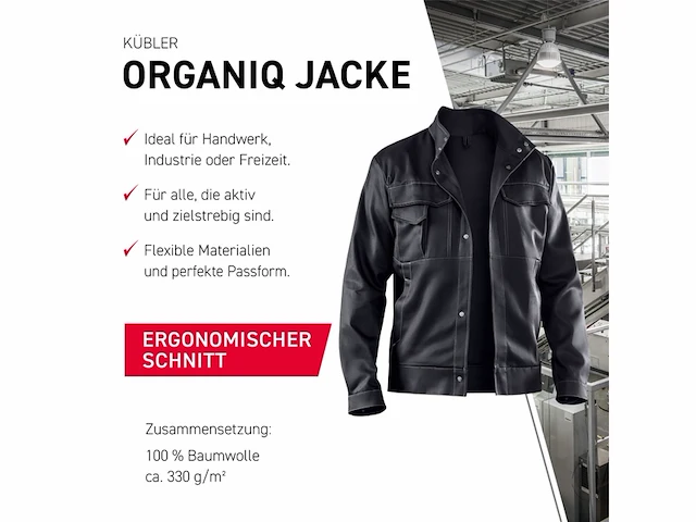 Kübler oraniq jas 1248 zwart maat 52 - afbeelding 3 van  4