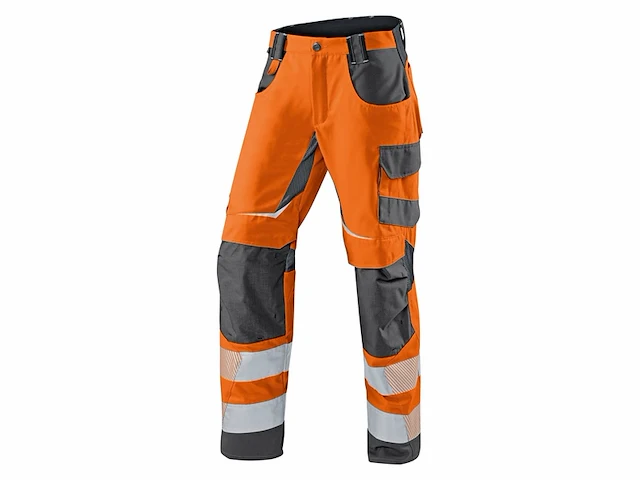Kübler zomerbroek reflectiq a 2 waarschuwing oranje/antraciet vorm 2407 maat 29 k - afbeelding 1 van  1