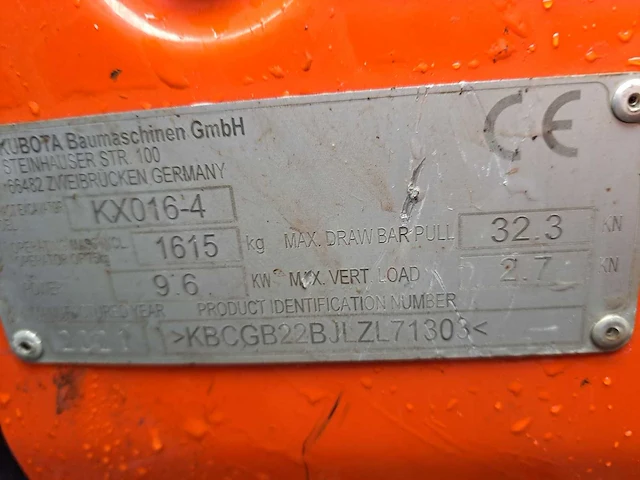 Kubota - 2021 - kx16-04 - minigraafmachine - afbeelding 11 van  19
