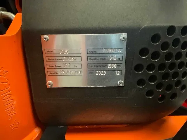 Kubota - u105 - minigraafmachine - 2023 nieuw - afbeelding 21 van  30