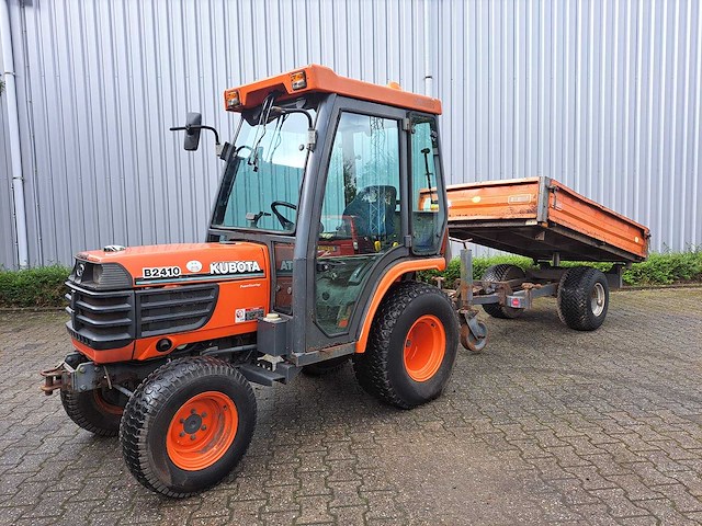Kubota b4 minitractor met nimos aanhanger - afbeelding 1 van  17