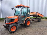 Kubota b4 minitractor met nimos aanhanger - afbeelding 1 van  17