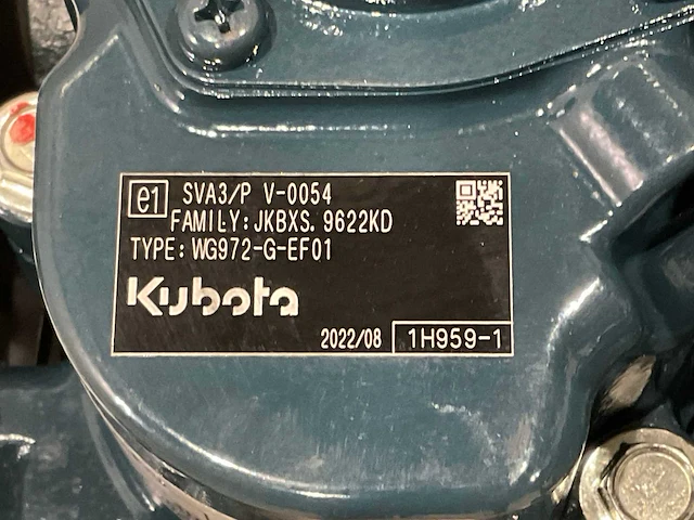 Kubota wg972-g-ef01 3 cilinder motorblok - afbeelding 18 van  26