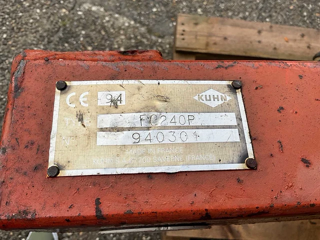 Kuhn fc 240 p schijvenmaaier met kneuzer - afbeelding 8 van  17