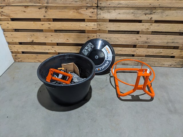 Kuipmixer, battipav, 50 super, oranje/zwart, 2024 - afbeelding 2 van  9