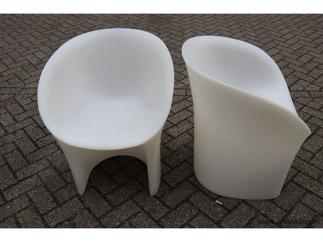 Kuipstoelen, kunststof - 2 stuks - afbeelding 2 van  4