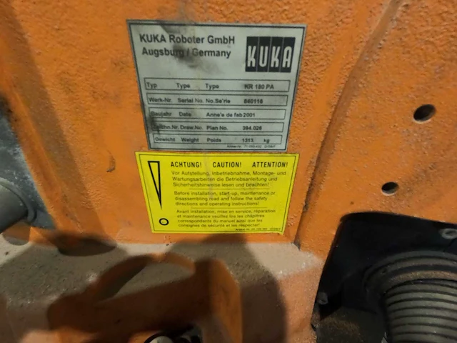 Kuka - 2001 - kr180pa - industriële palletiseerrobot - afbeelding 3 van  7