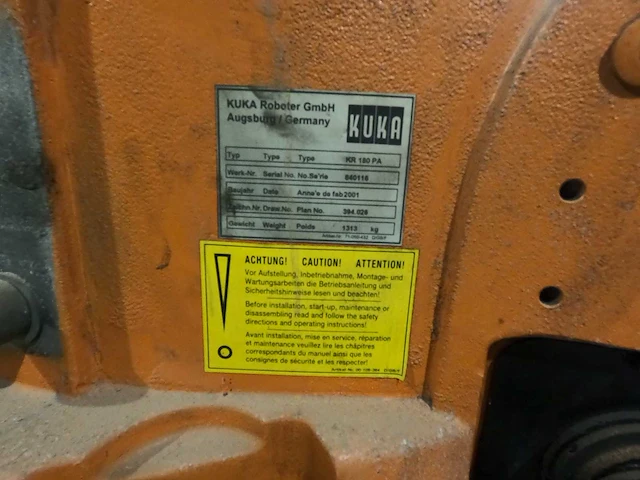 Kuka - 2001 - kr180pa - industriële palletiseerrobot - afbeelding 7 van  7