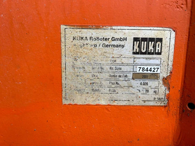 Kuka - kr 150l150sp/2 - uitnamerobot - 2001 - afbeelding 6 van  15