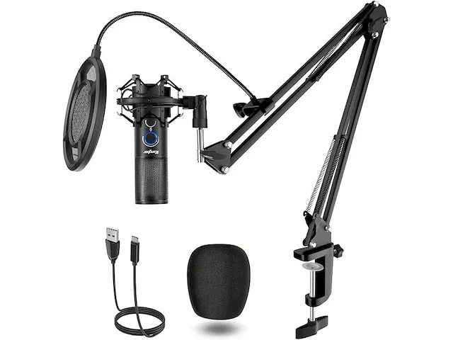 Kungber usb-microfoon pc-gamingmicrofoon - afbeelding 1 van  4