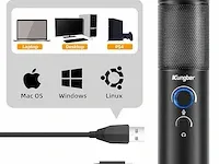 Kungber usb-microfoon pc-gamingmicrofoon - afbeelding 3 van  4