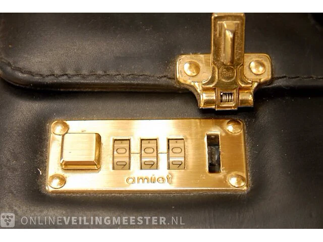 (kunst)-lederen pilotenkoffer, nieuw - afbeelding 2 van  3