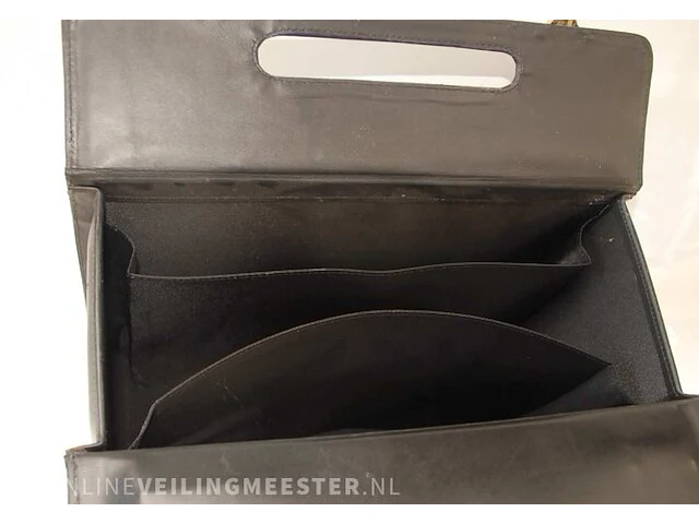 (kunst)-lederen pilotenkoffer, nieuw - afbeelding 3 van  3