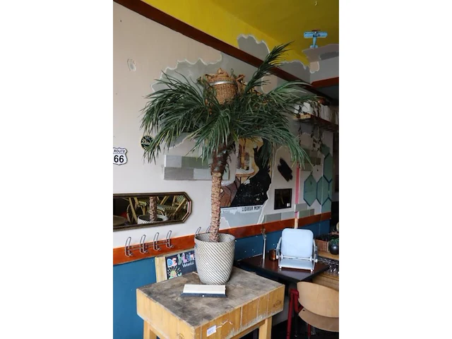 Kunst palmboom - 150 cm hoog - afbeelding 1 van  1