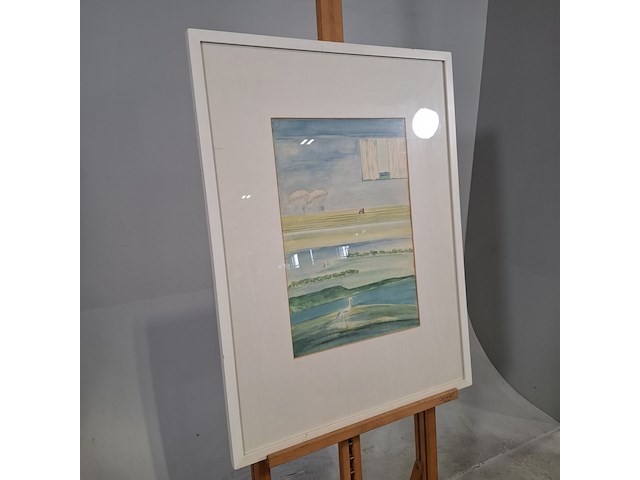 Kunst schilderijen beelden, b.c. roschlau, horizontaal landschap 4 - afbeelding 2 van  7