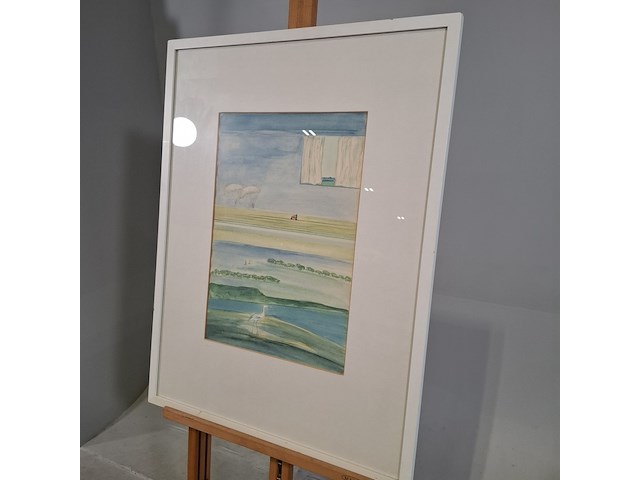 Kunst schilderijen beelden, b.c. roschlau, horizontaal landschap 4 - afbeelding 3 van  7