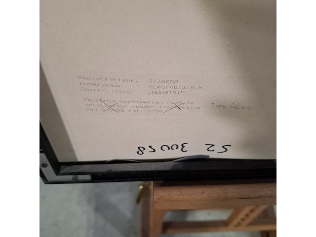 Kunst schilderijen beelden, j.v.d.plas, industrie - afbeelding 6 van  6