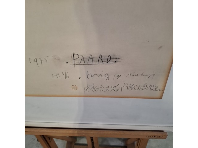 Kunst schilderijen beelden, r. menken, paard 3/6, 1975 - afbeelding 4 van  7