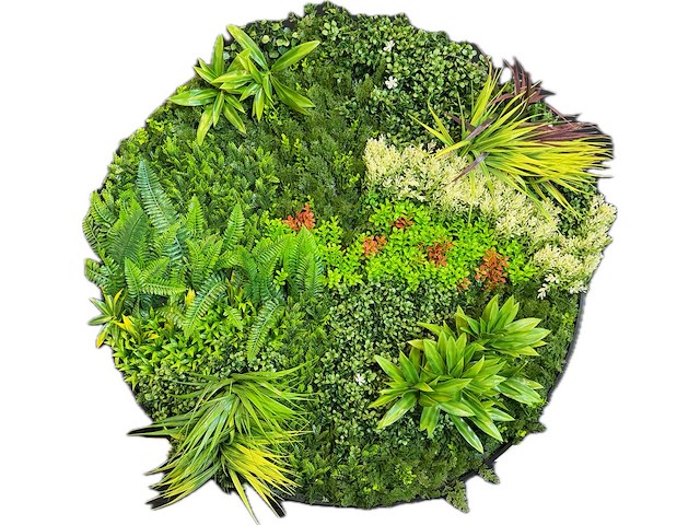 Kunsthaag wand paneel rond (2x) - afbeelding 1 van  12